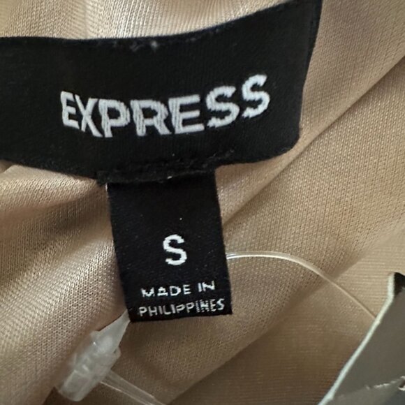 Express gold one shoulder bodycon mini dress size Small NWT - Picture 7 of 7